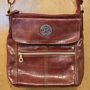 Relic dark red crossbody purse
